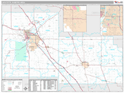 Lafayette-West Lafayette Wall Map Premium Style